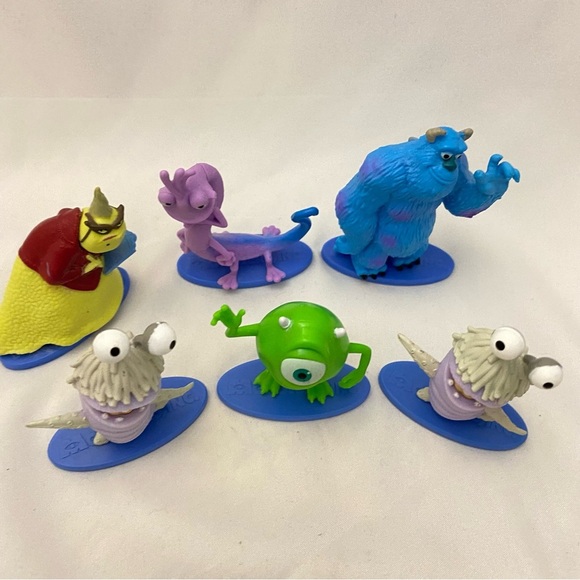 Disney Pixar Monsters Inc University Toy Figures Cake Toppers Lot of 6 - Picture 6 of 11